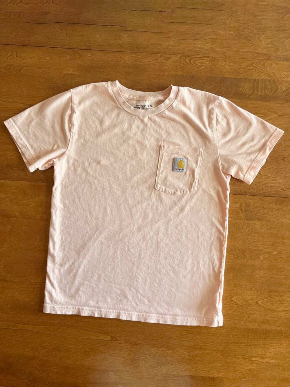 Carhartt light peach pink tee M 10-12